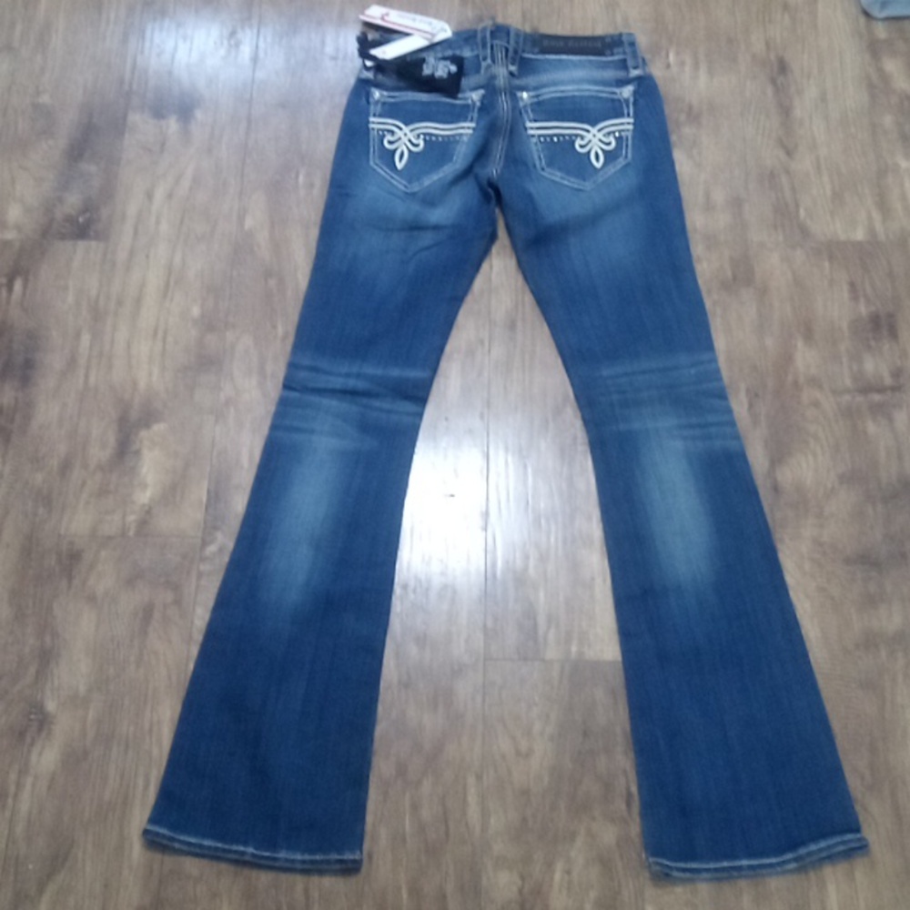 Rock Revival NWT Women's 26 Bootcut Cameron Bejeweled Rhinestones